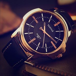 Business Leather Watch Male